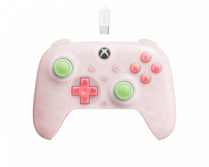 8Bitdo Ultimate Mini Kontroll til Xbox - Clear Pink