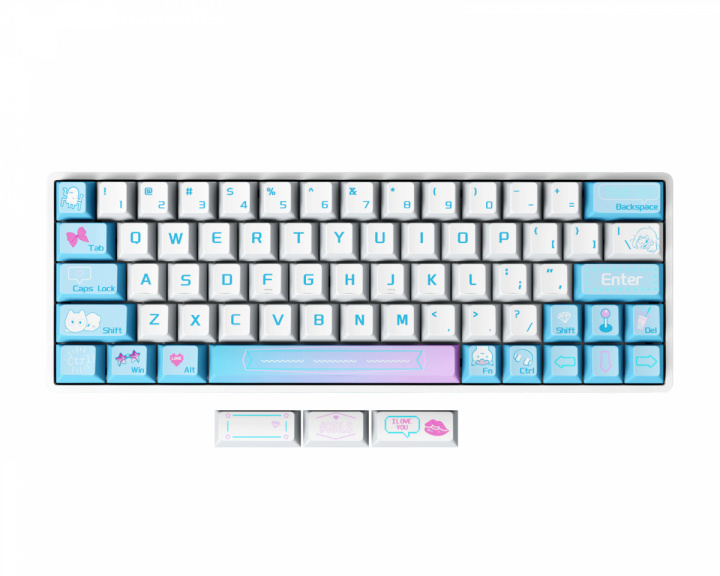 Sikakeyb HM66 HE Magnetisk Tastatur [Gateron Jade] - Hvit