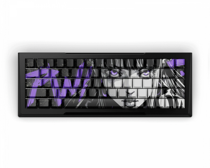 Pwnage Zenblade 65 V2 – Hall Effect Gaming Tastatur Nyomi Purple Edition ANSI – Svart