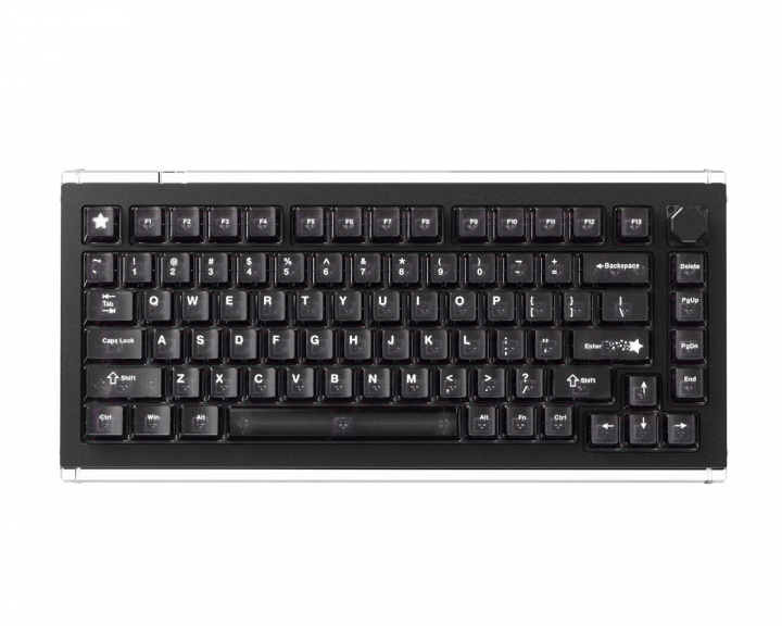 DrunkDeer A75 Master - Hall Effect Gaming Tastatur ANSI - Obsidian Black [TTC POM]