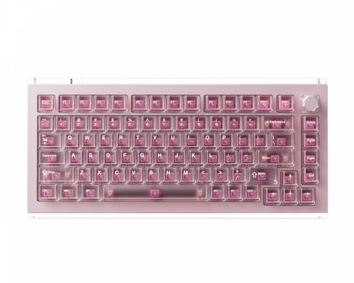 DrunkDeer A75 Master - Hall Effect Gaming Tastatur ANSI - Champagne Pink [TTC POM]