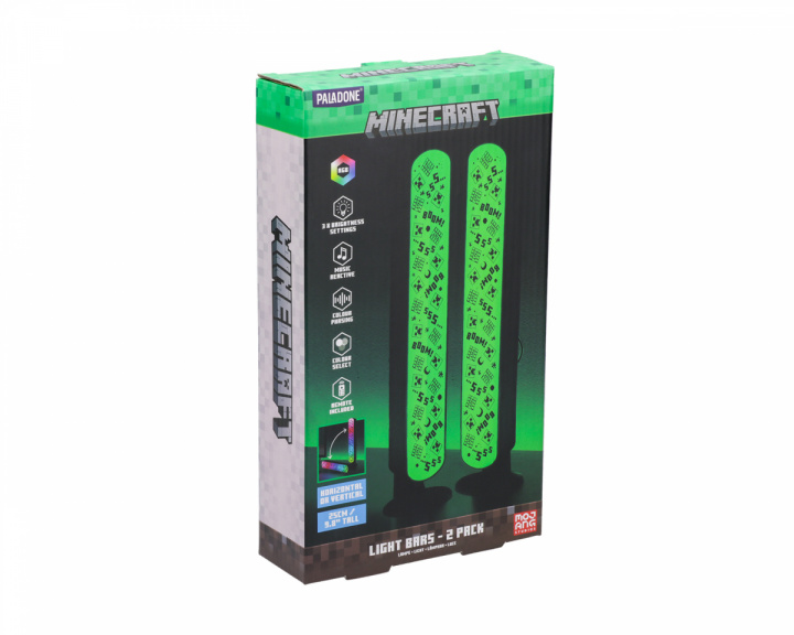  Minecraft Light Bars med fjernkontroll - 2 Pack