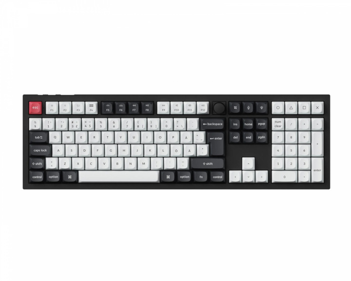  Q6 HE RGB Hotswap ISO Tastatur [Nebula Linear] - Svart