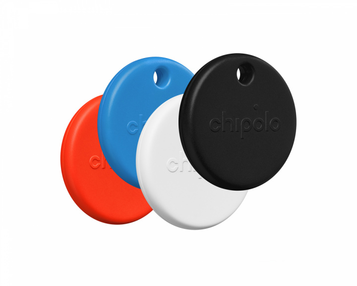 Chipolo POP 4-pack - Item Finder - Svart/Hvit/Rød/Blå