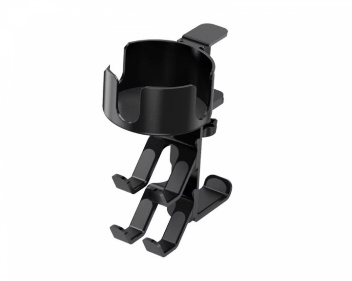 MaxMount Holder for Drikke, Hodetelefoner og Kontroller - Svart