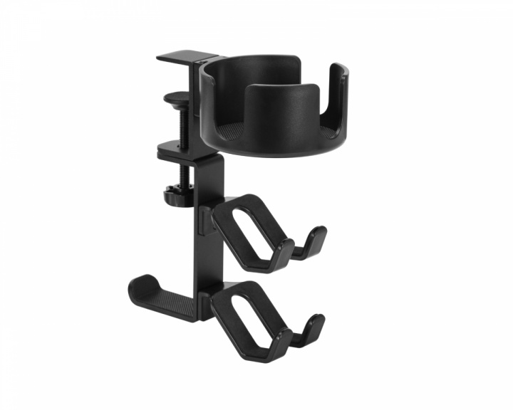 MaxMount Holder for Drikke, Hodetelefoner og Kontroller - Svart