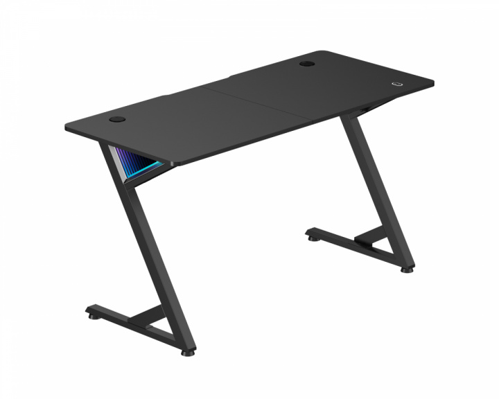 MaxMount InfinityGlow Gaming Skrivebord (136x60) - Svart