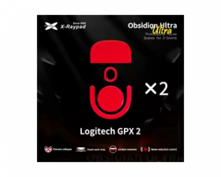 X-raypad Obsidian Ultra Skates for Logitech G Pro X 2