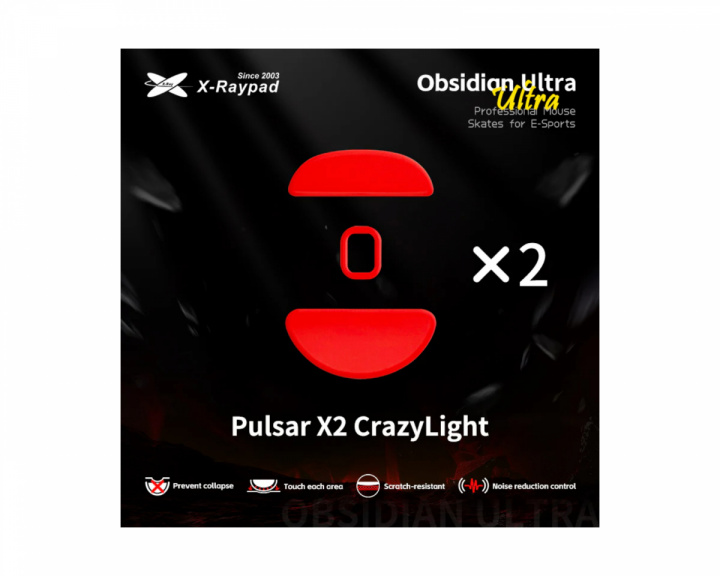 X-raypad Obsidian Ultra Skates for Pulsar CrazyLight