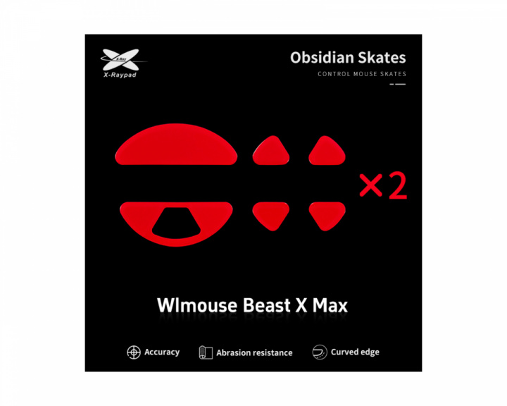 X-raypad Obsidian Ultra Skates for WLmouse Beast X Max