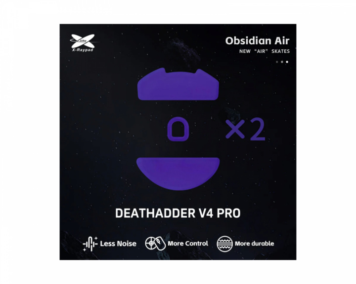 X-raypad Obsidian Air Skates for Razer Deathadder V4 PRO