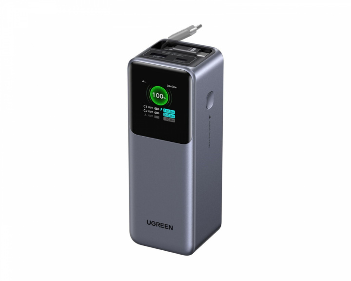 UGREEN 20000mAh 165W Power Bank med uttrekkbar kabel