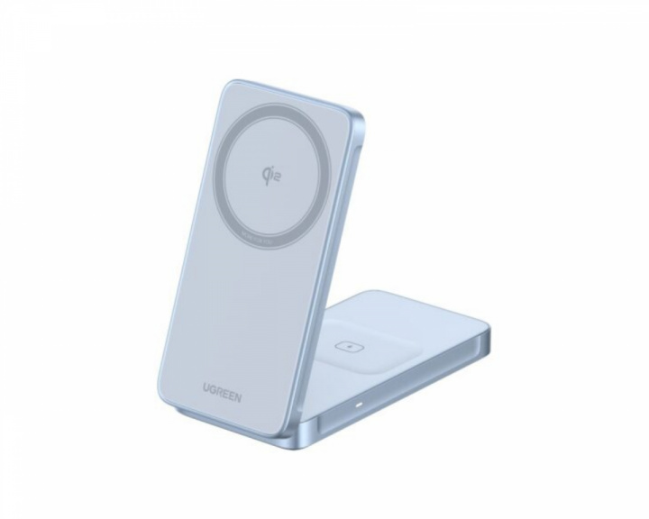 UGREEN MagFlow Qi2.2 25W 2-i-1 Flat Pad Magnetisk Trådløs Lader