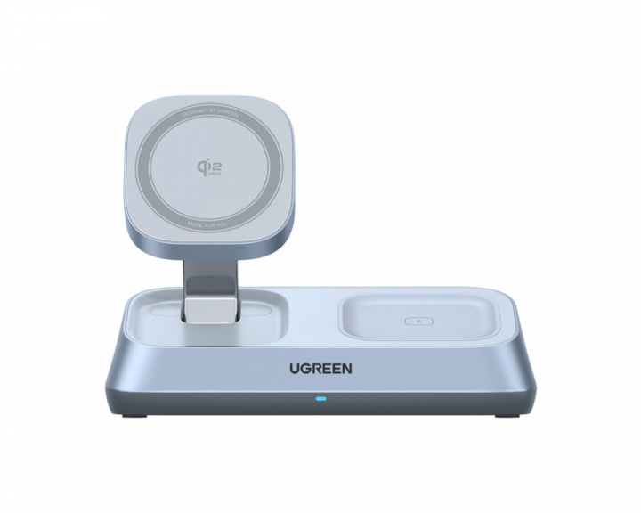 UGREEN MagFlow Qi2.2 25W 3-i-1 Magnetisk Trådløs Lade Stasjon
