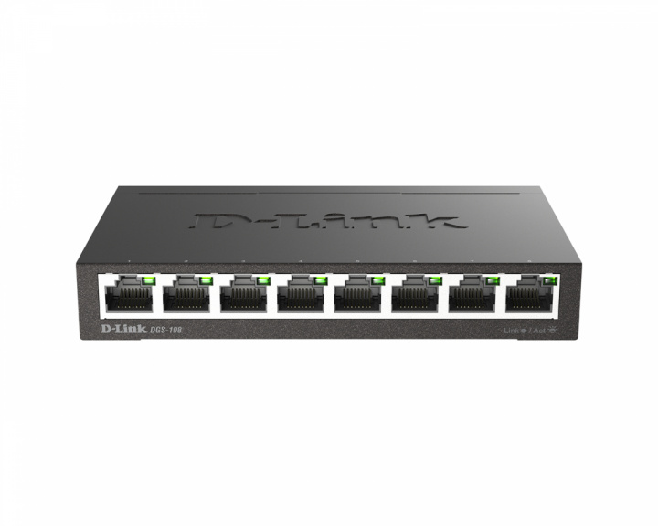 D-Link DGS-108 8-Port Gigabit Nettverksswitch
