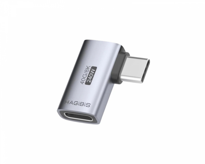  USB-C Hann til USB-C Hunn Adapter (Side L-Type)
