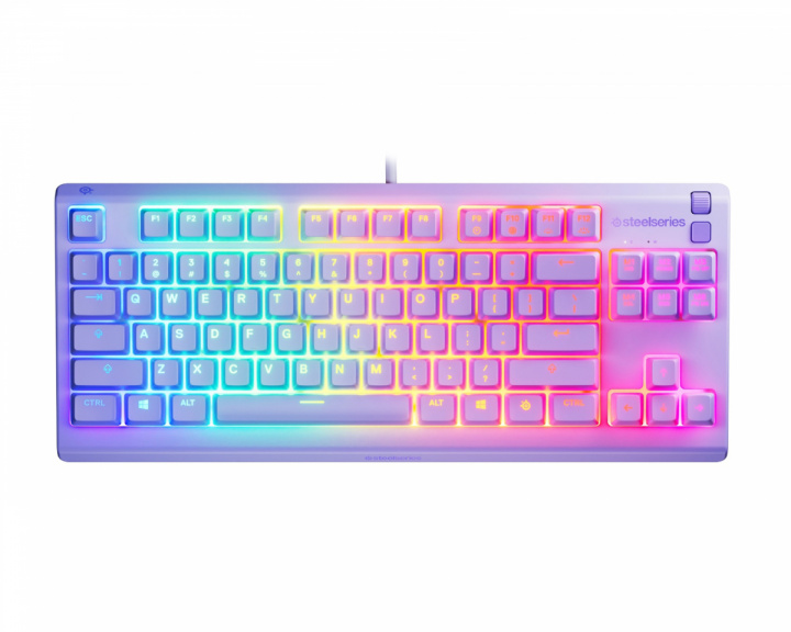 SteelSeries Apex 3 TKL RGB Gaming Tastatur - Lavendel