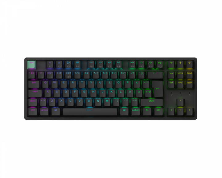  K8 HE Trådløst QMK Tastatur [Gateron 2.0 Purple Magnetic Switch] - Svart