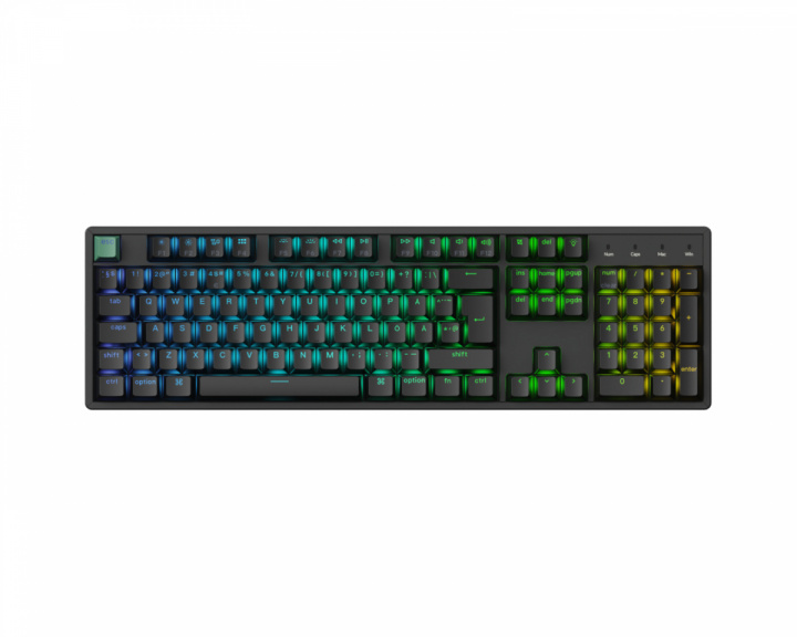  K10 HE Trådløst QMK Tastatur [Gateron 2.0 Purple Magnetic Switch] - Svart