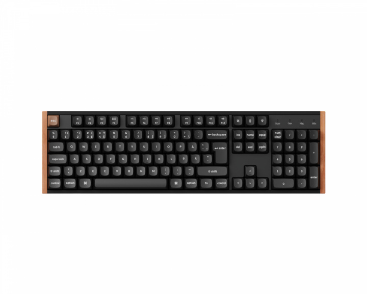  K10 HE SE Trådløst QMK Tastatur [Gateron 2.0 Purple Magnetic Switch] - Wood Black
