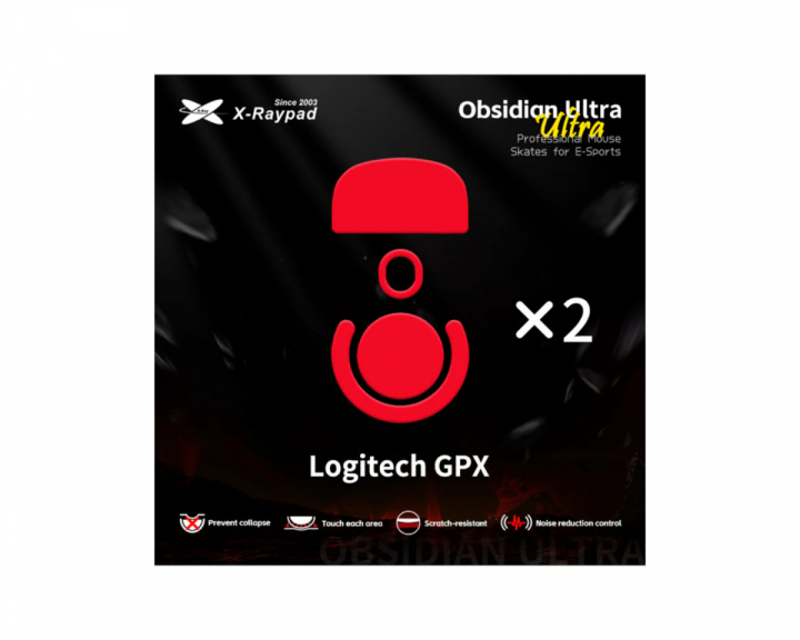 X-raypad Obsidian Ultra Rulleskøyter for Logitech GPX