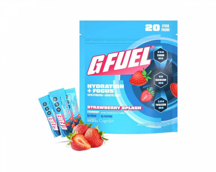  Strawberry Splash Hydration + Focus Pack - 20 Servings