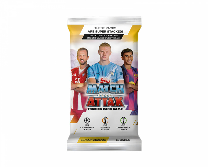  Match Attax Kortholder UCL 25/26 Booster - Fotballkort