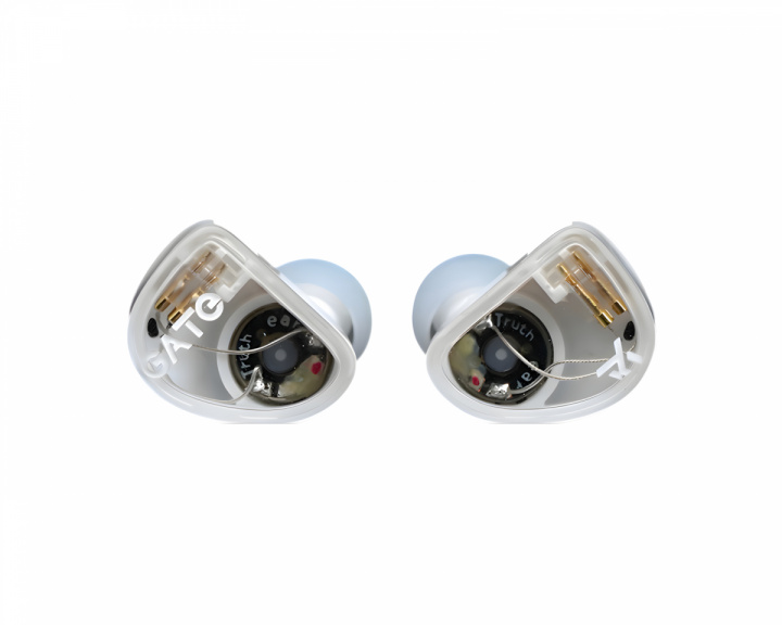  Gate IEM Hodetelefoner med 3.5 mm Mikrofon - Hvit