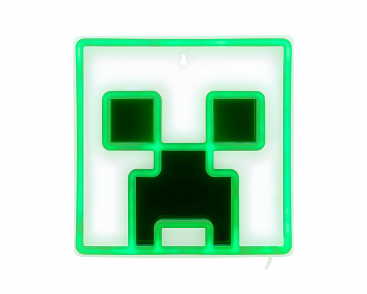  Minecraft Creeper Veggmonterbart Led Neon Lys