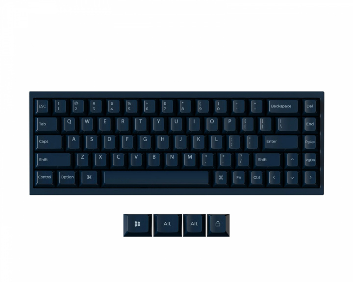 Keychron Q16 HE 8K Keramisk ISO Tastatur [Lime Magnetic Switch] - Navy Blue