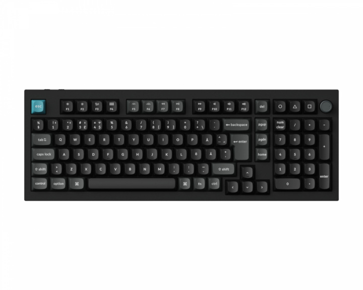  Q5 Ultra 8K Hotswap Knob Trådløst Tastatur - Svart [Silk POM Red]