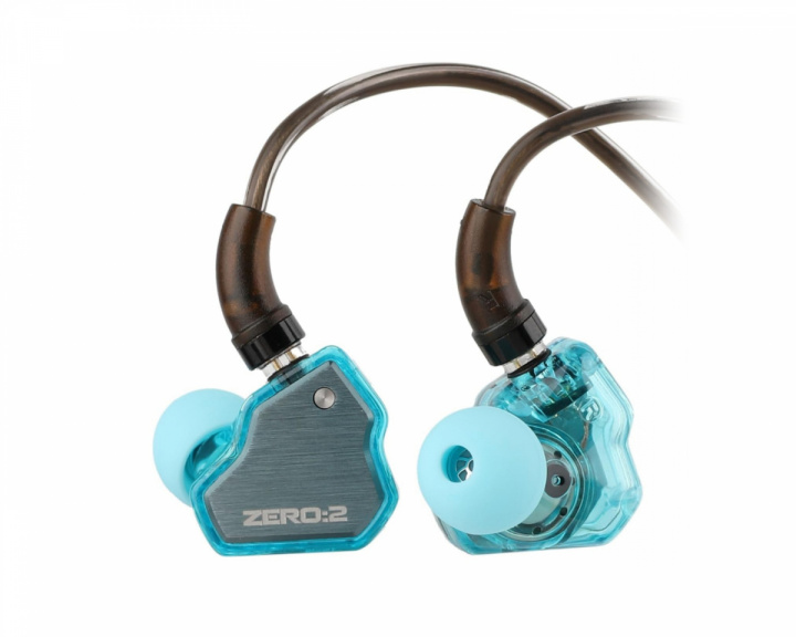  Zero 2 IEM Hodetelefoner med Mic - 3.5mm - Blå
