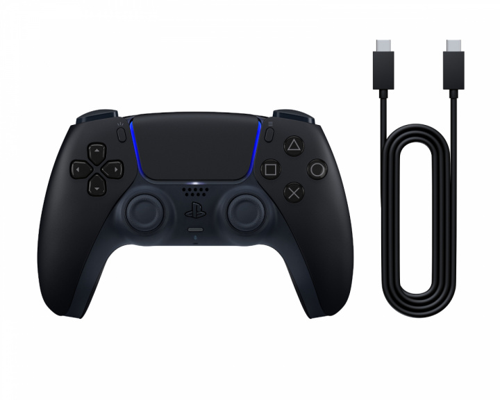 Sony Playstation 5 DualSense V3 Trådløs + USB Kabel for PC - Midnight Black