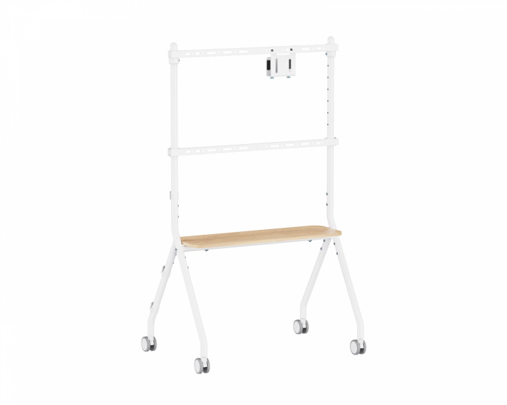  Easel Studio Mobilt TV-stativ med hjul – Hvit