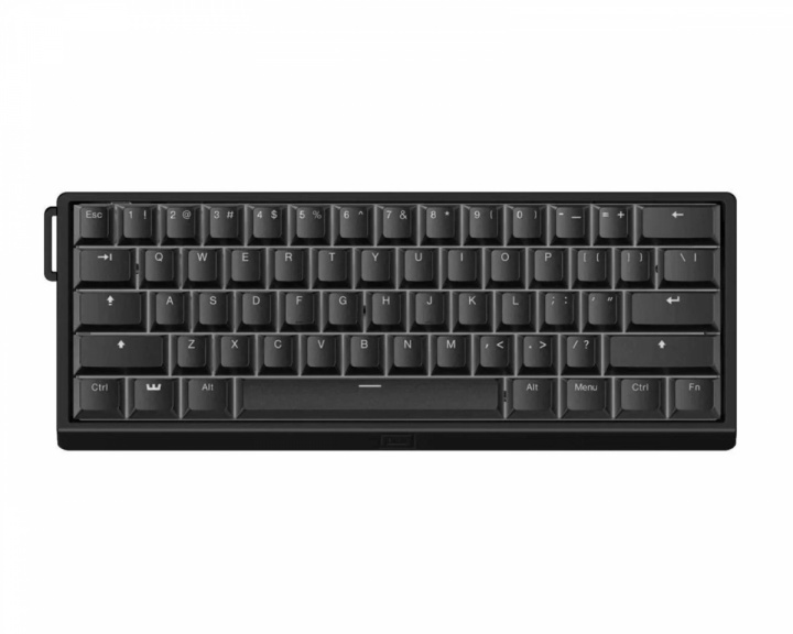  60HE V2 Tastatur - ANSI Non Split Spacebar - Black Aluminum