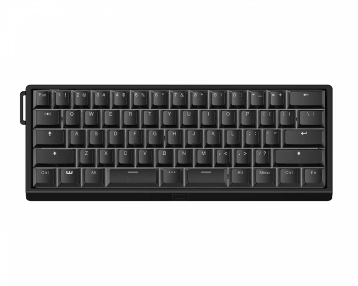  60HE V2 Tastatur - ANSI Split Spacebar - Black Aluminium