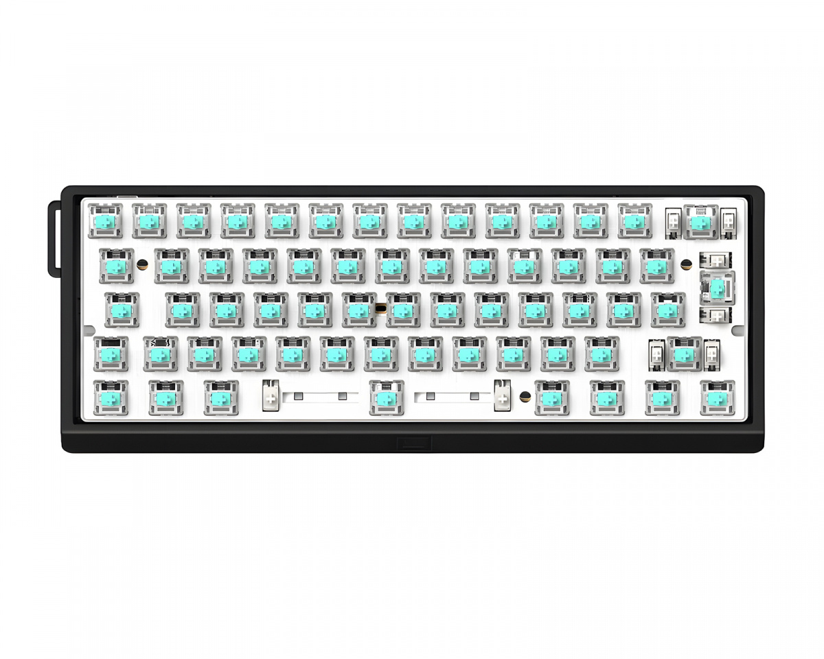 Wooting 60HE V2 Tastatur - ISO Non Split Spacebar - Black Aluminum