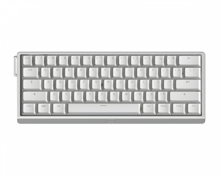  60HE V2 Tastatur - ANSI Non Split Spacebar - Silver Aluminum
