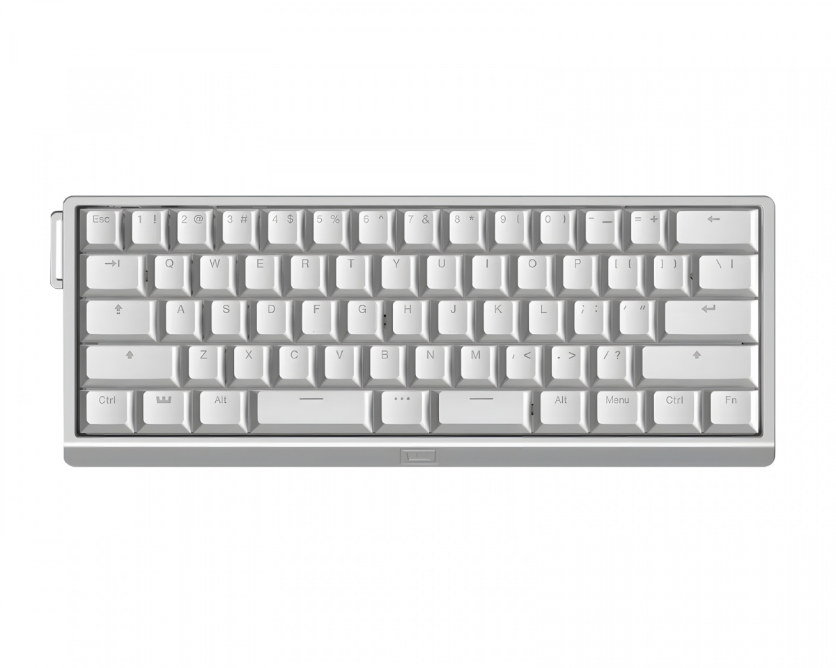 HE60v2 ④ Wooting 60HE V2 Tastatur - ANSI Split Spacebar - Silver Aluminum