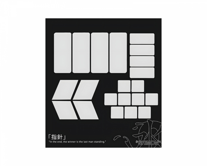  Shimon Grips - DIY Ferdigskåret - Hvit