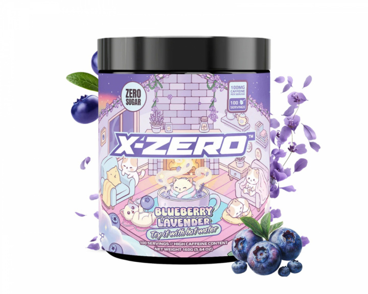 X-Gamer X-Zero Blueberry Lavender - 100 Serveringer