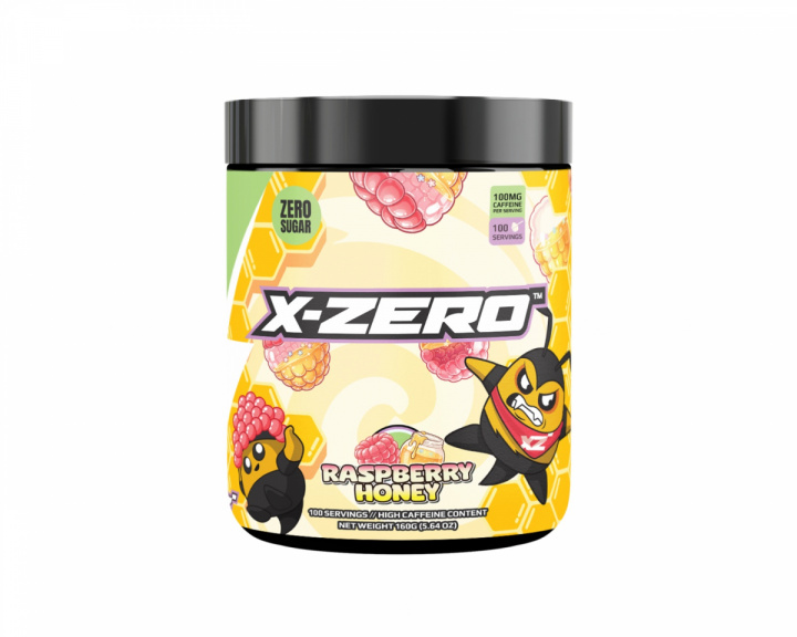  X-Zero Raspberry Honey - 100 Serveringer