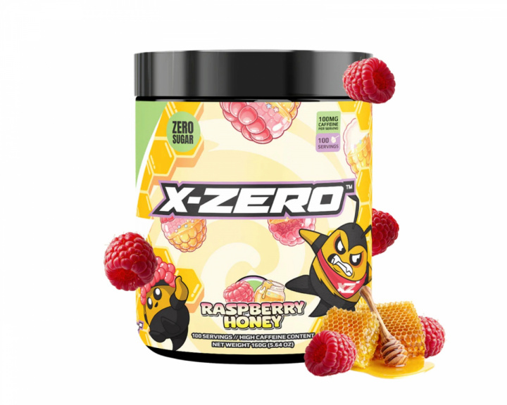 X-Gamer X-Zero Raspberry Honey - 100 Serveringer