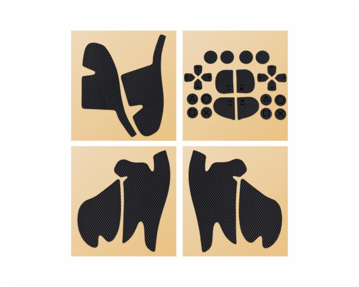  Controller Grip Tape for PS5 DualSense Edge Kontroller - Klassisk Versjon - Svart