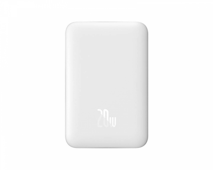  Powerbank 10000mAh, USB-C 20W, MagSafe - Hvit