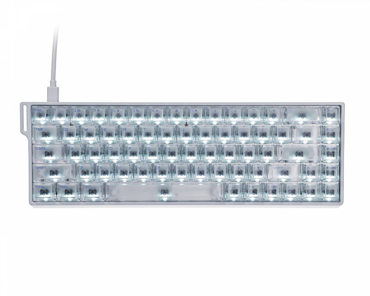  Flash 68 PRO HE Tastatur - Hvit