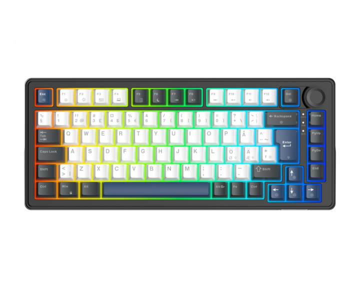  DK480 75% Gaming RGB Keyboard - Sort