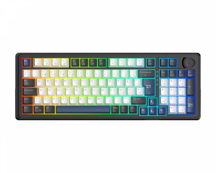  DK490 96% Gaming RGB-tastatur - Sort