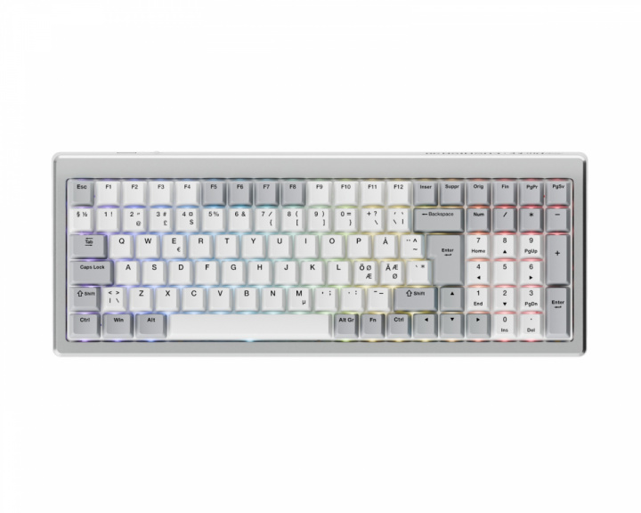  Ducky Cushion 98- 98% RGB Trådløst Gaming Tastatur - Nordisk ISO - [Shush Linear]