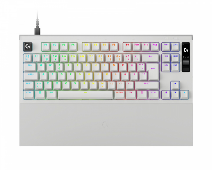 Logitech PRO X 2 Rapid TKL Gaming Tastatur - Hvit